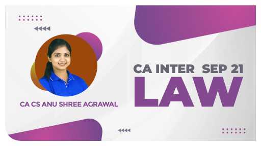 2/12/2021 1:30 PM CA INTER Sep 21 and May 22 COMPANY LAW by CA CS ANUSHREE AGARWAL