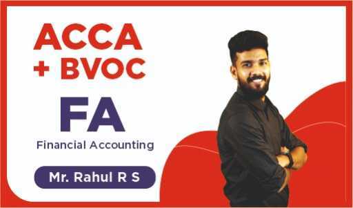 B.Voc FA by Mr. Rahul R S